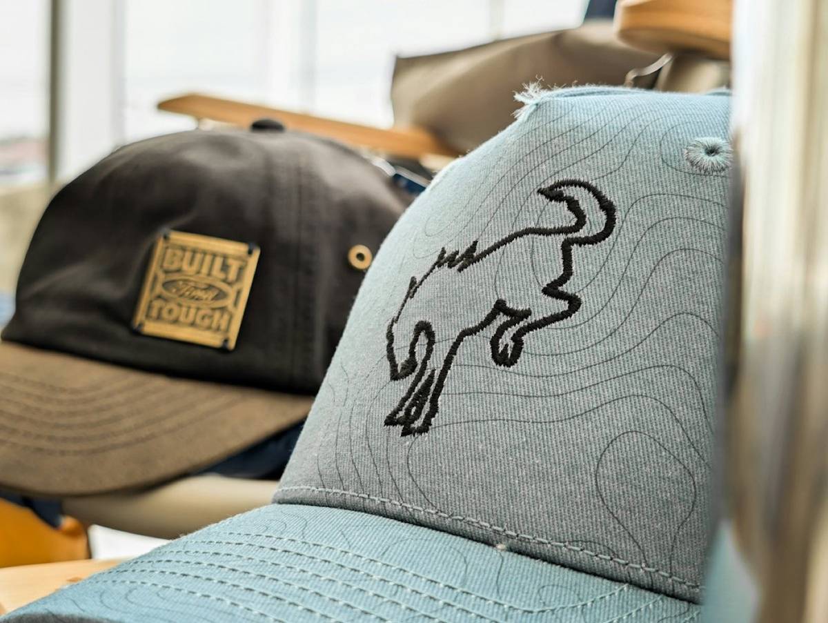 3d puff embroidery on a cap