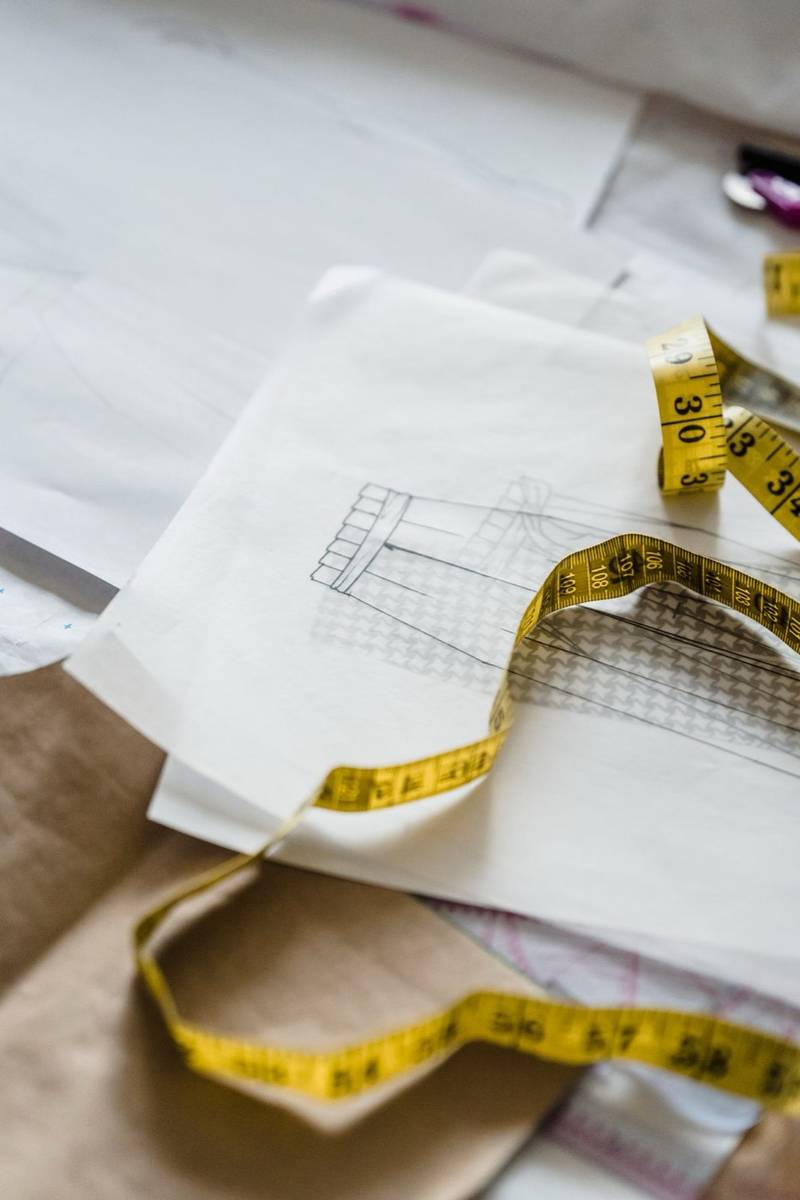 Pattern drafting with a tape measure