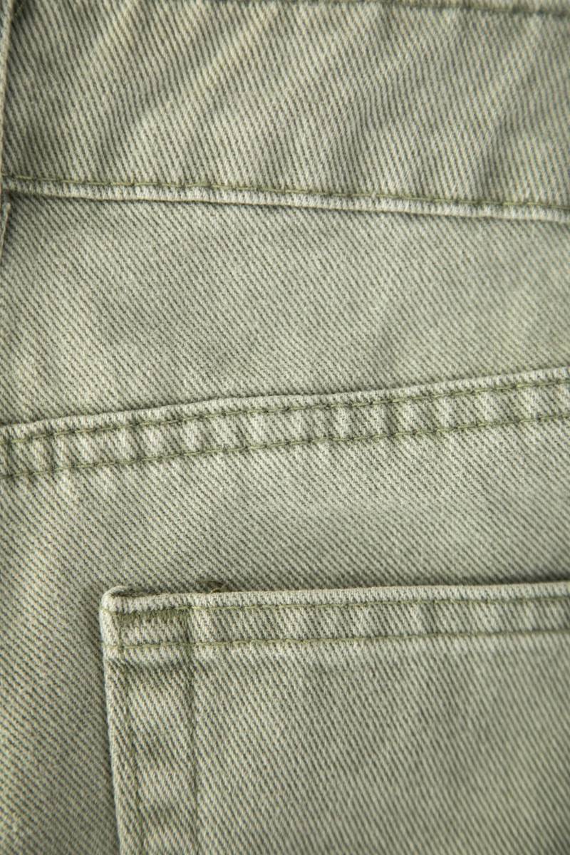 Bartack detail on pants