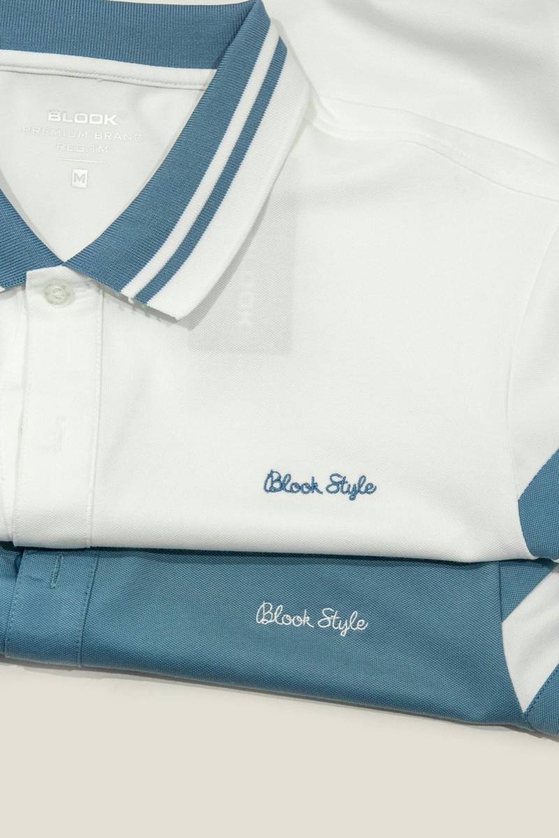 Chest embroidery on a polo