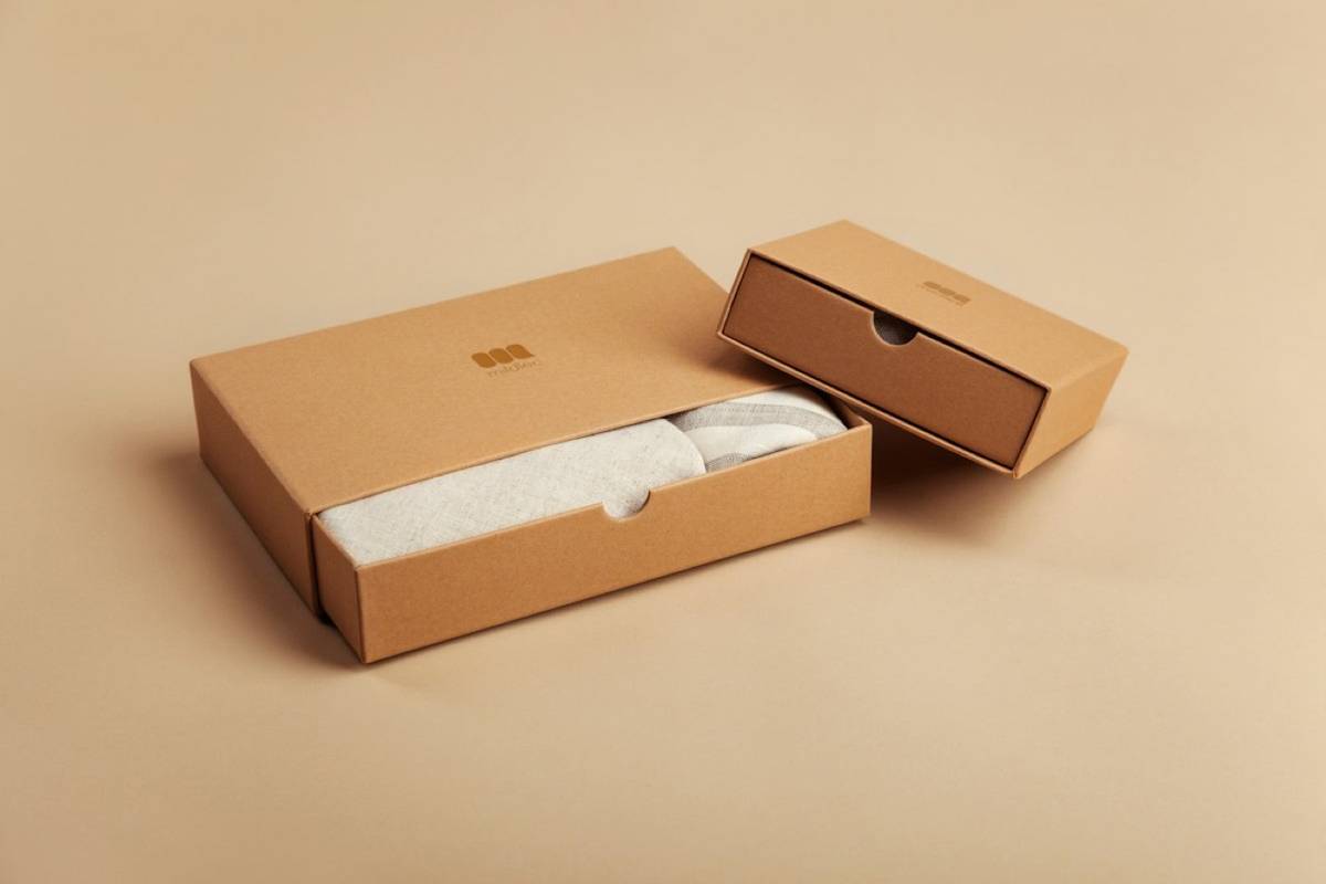 Close-up of a mailer box