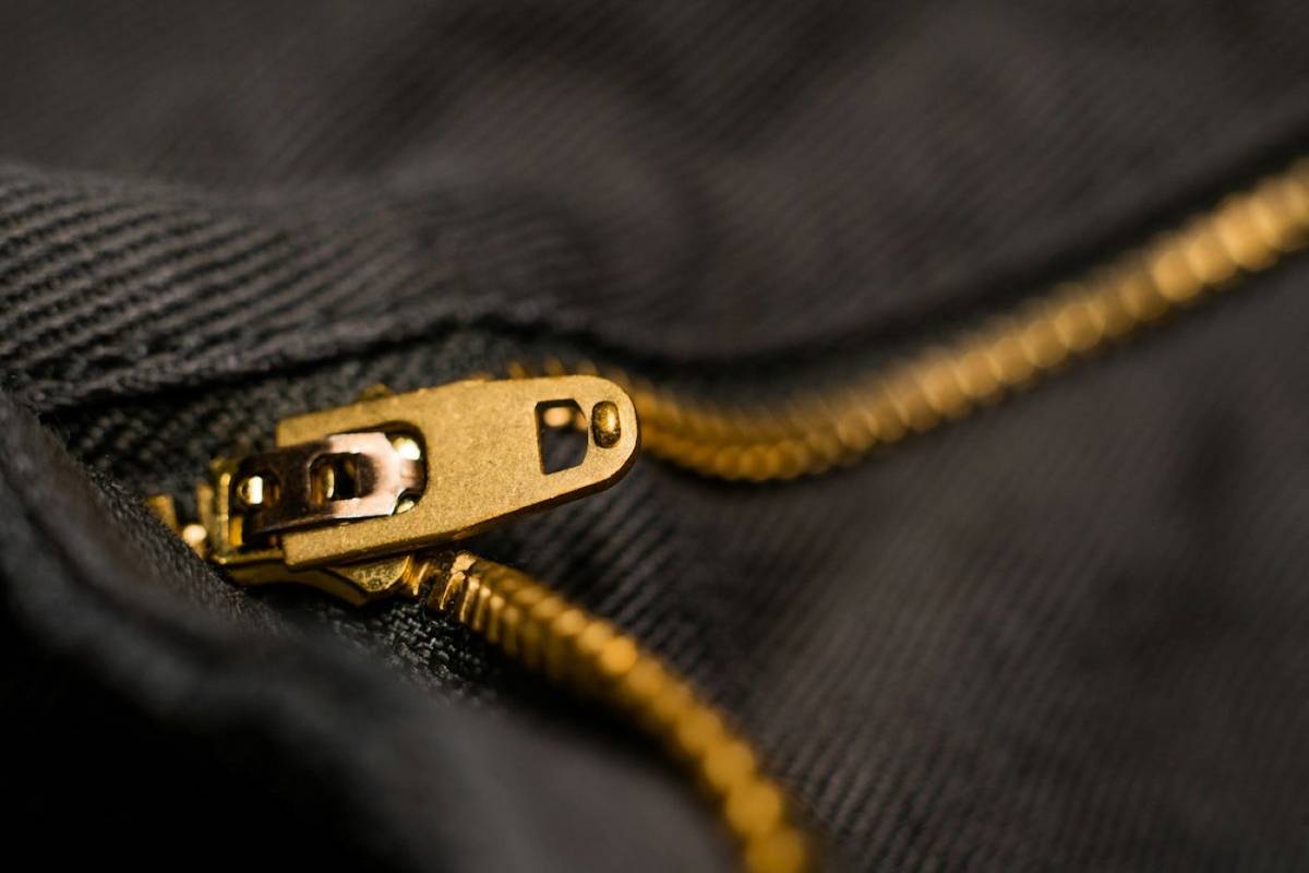 Custom zips and snaps on a jacket