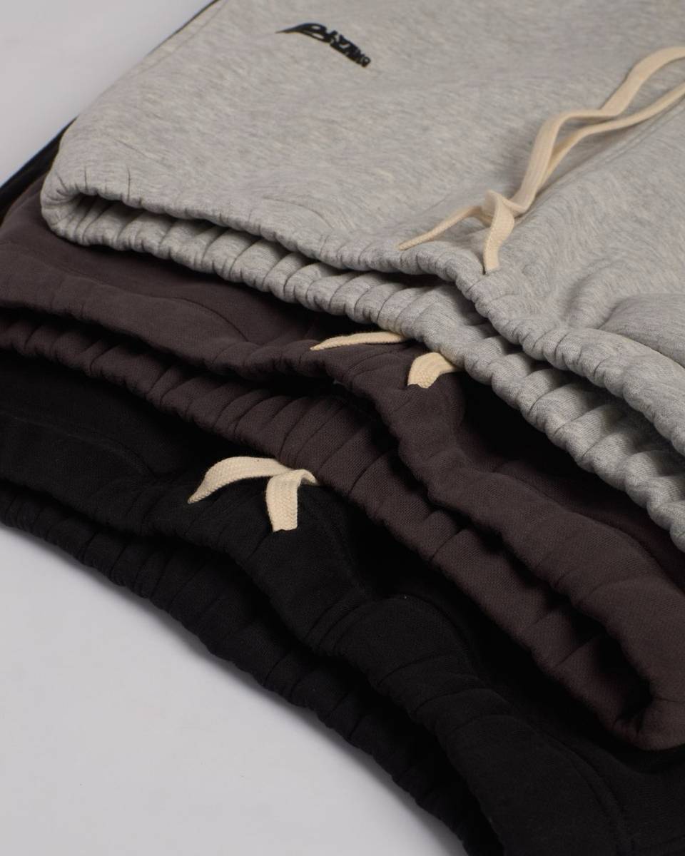 Drawcord branding on shorts