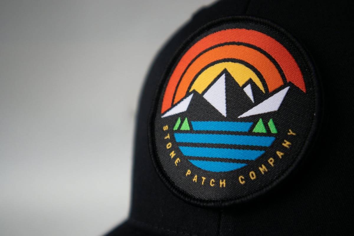Embroidery badges on a jersey