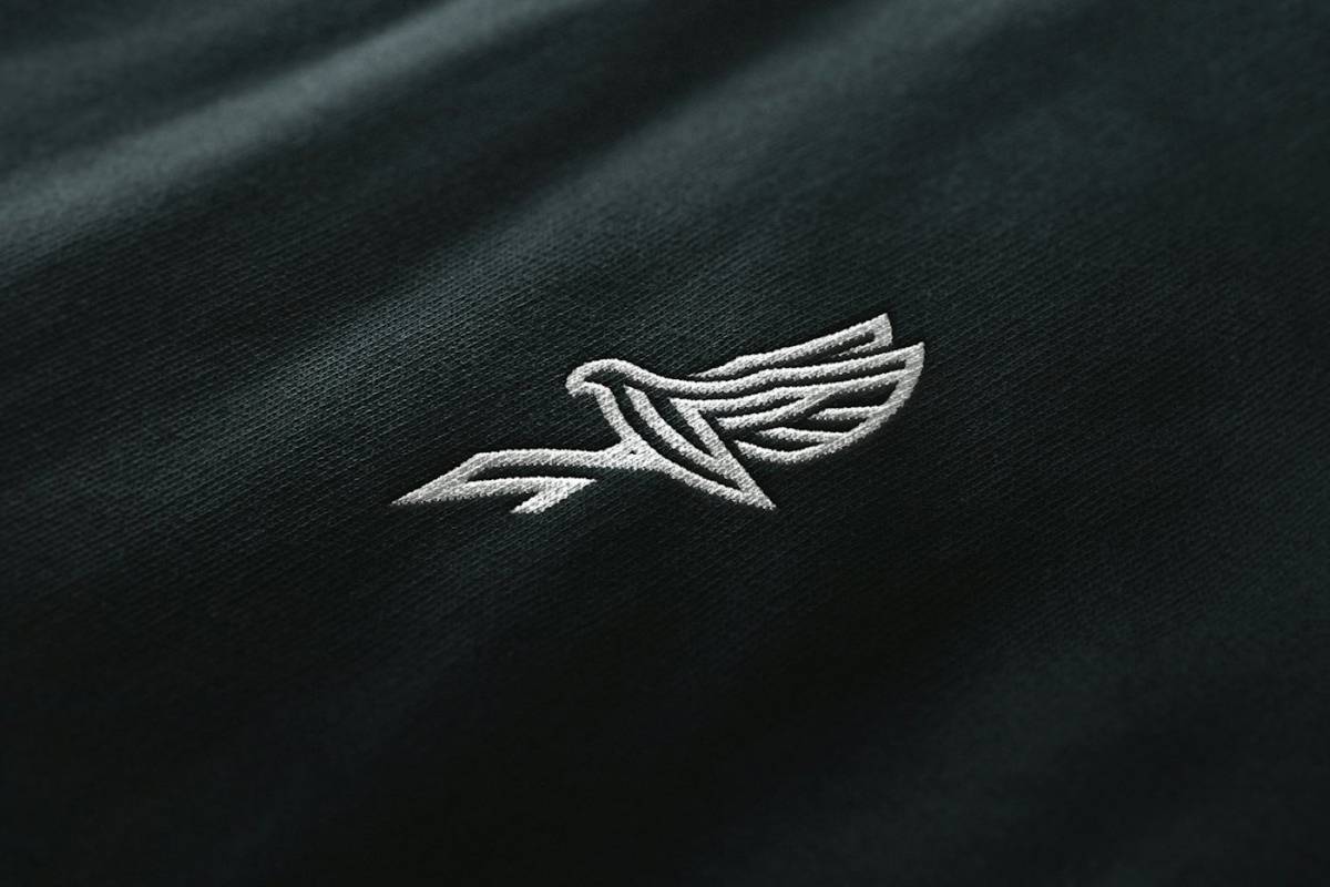 Embroidery (limited on stretch) on activewear