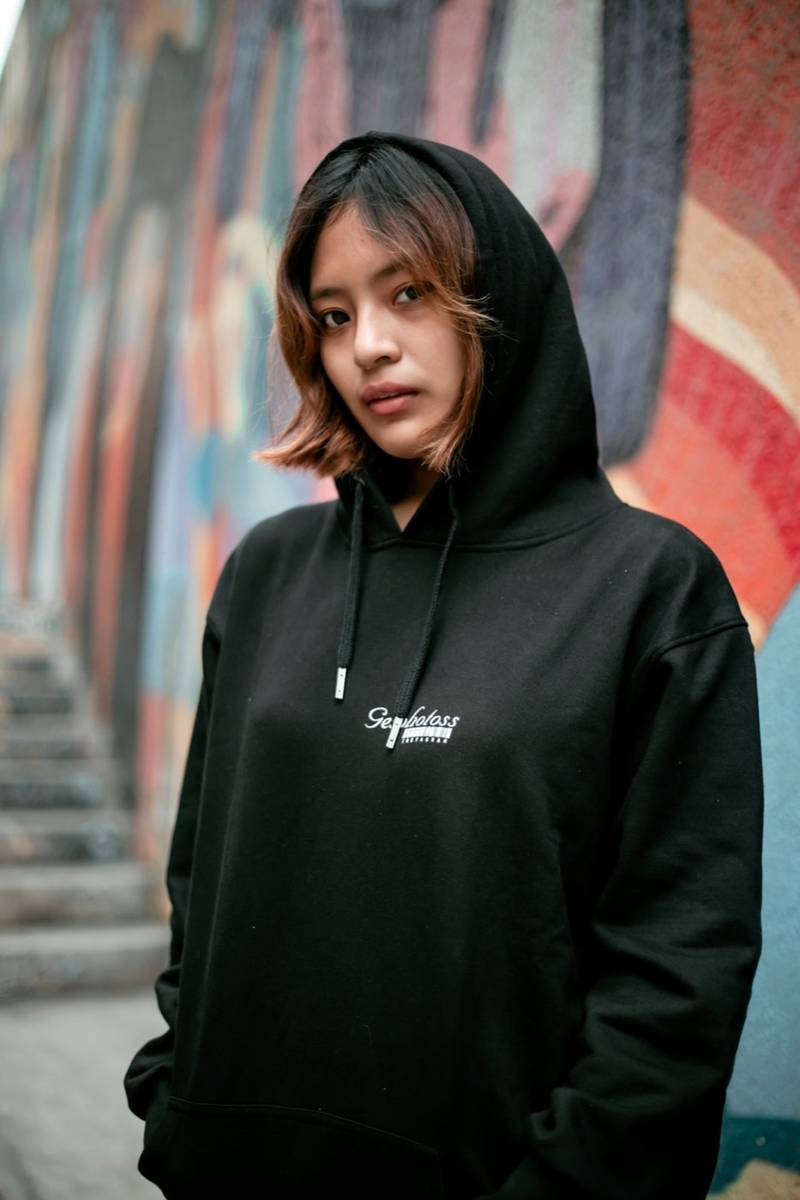 Embroidery on a hoodie