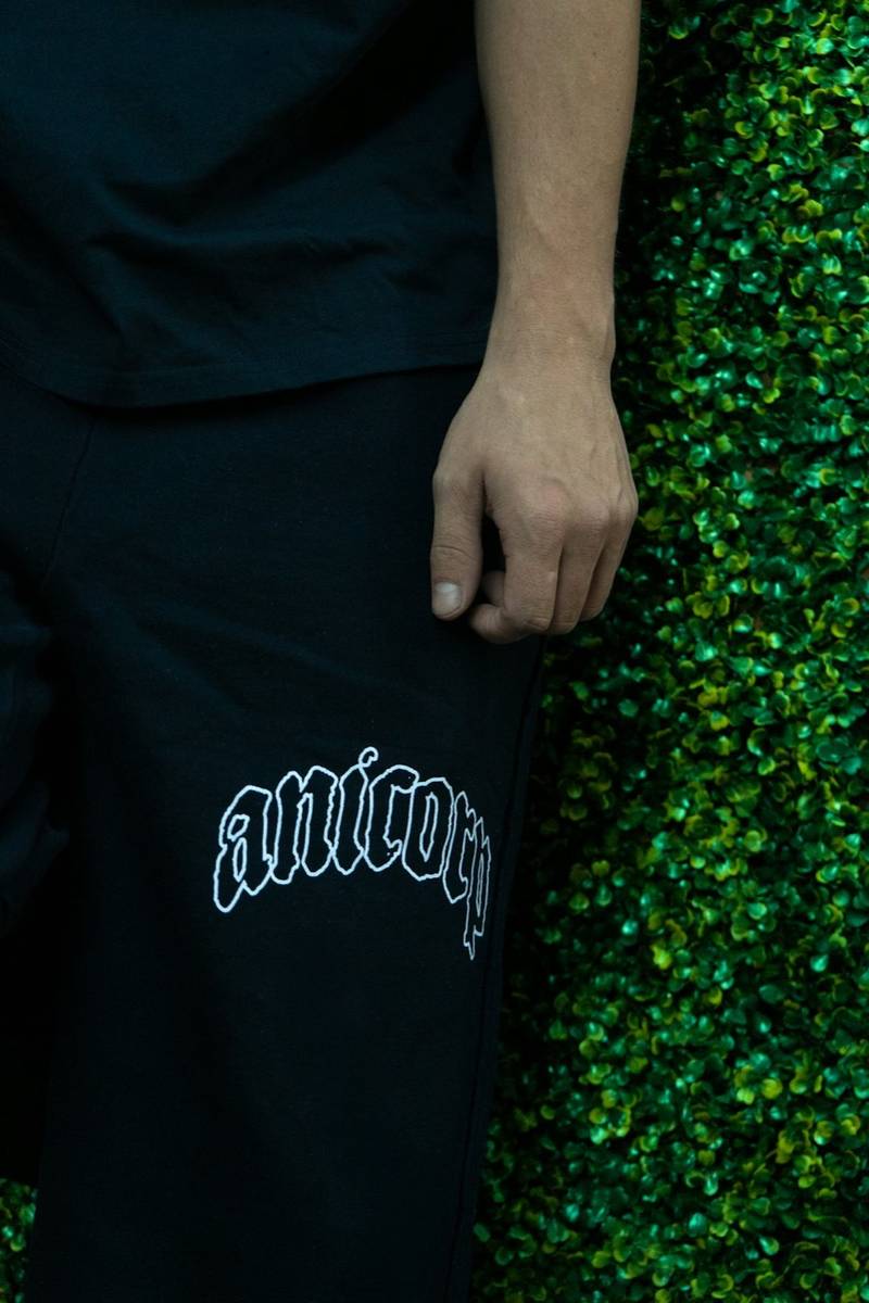 Embroidery on sweatpants