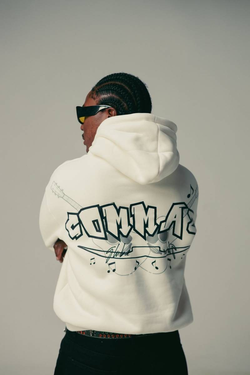 Puff print on a hoodie